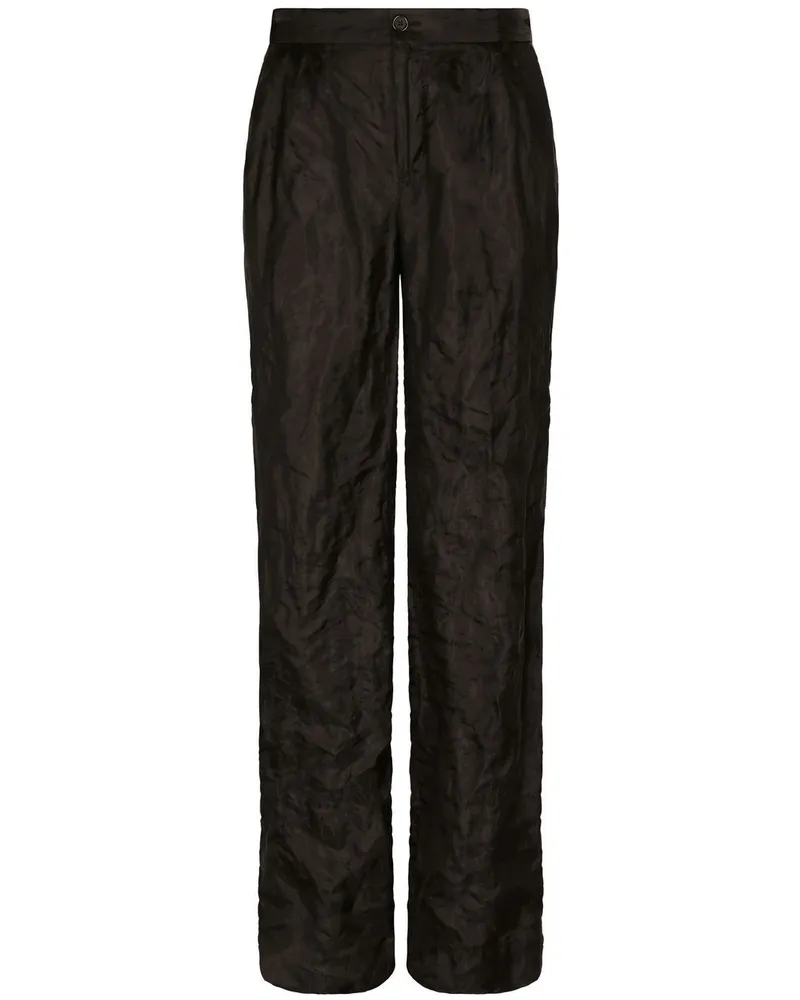 Dolce & Gabbana Hose mit geradem Bein - Schwarz Schwarz