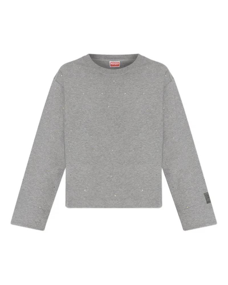 Kenzo Sweatshirt mit Perlenverzierung - Grau Grau