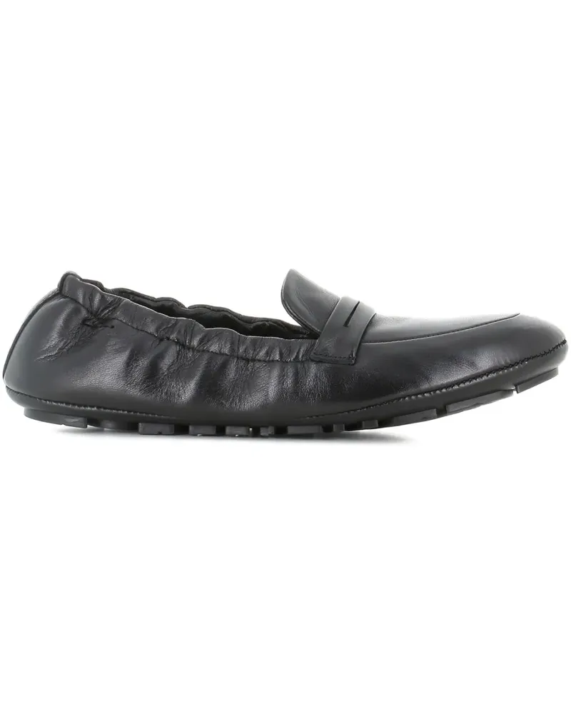 Alexander Hotto Slipper aus Leder - Schwarz Schwarz