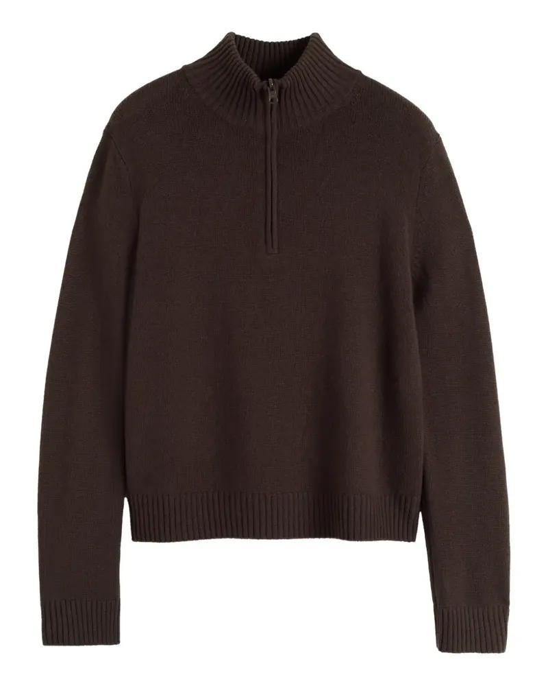 Chinti & Parker Pullover mit kurzem Reißverschluss - Braun Braun
