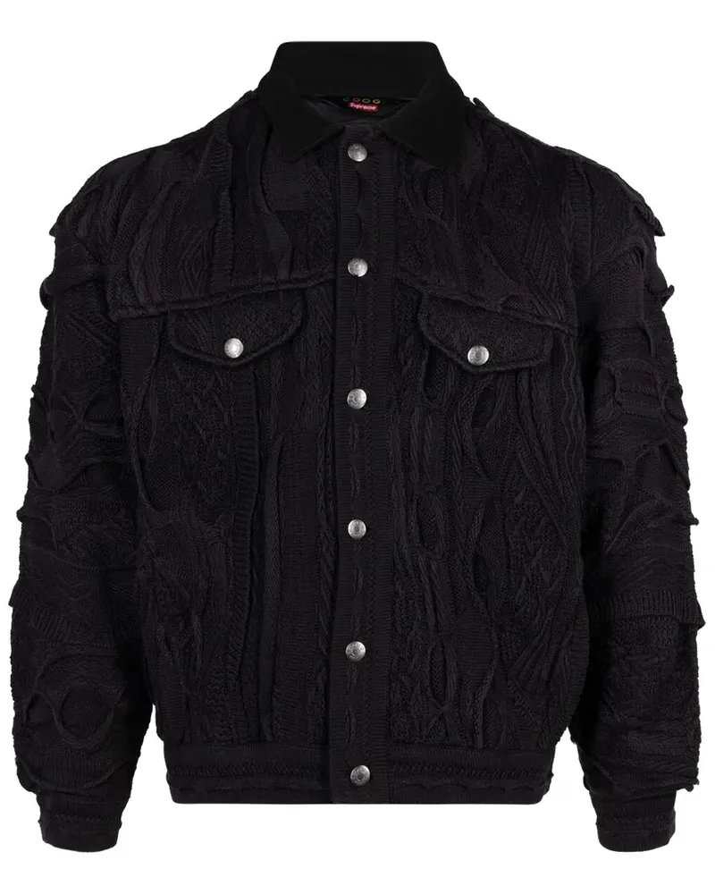 Supreme Being Coogi Trucker-Jacke - Schwarz Schwarz