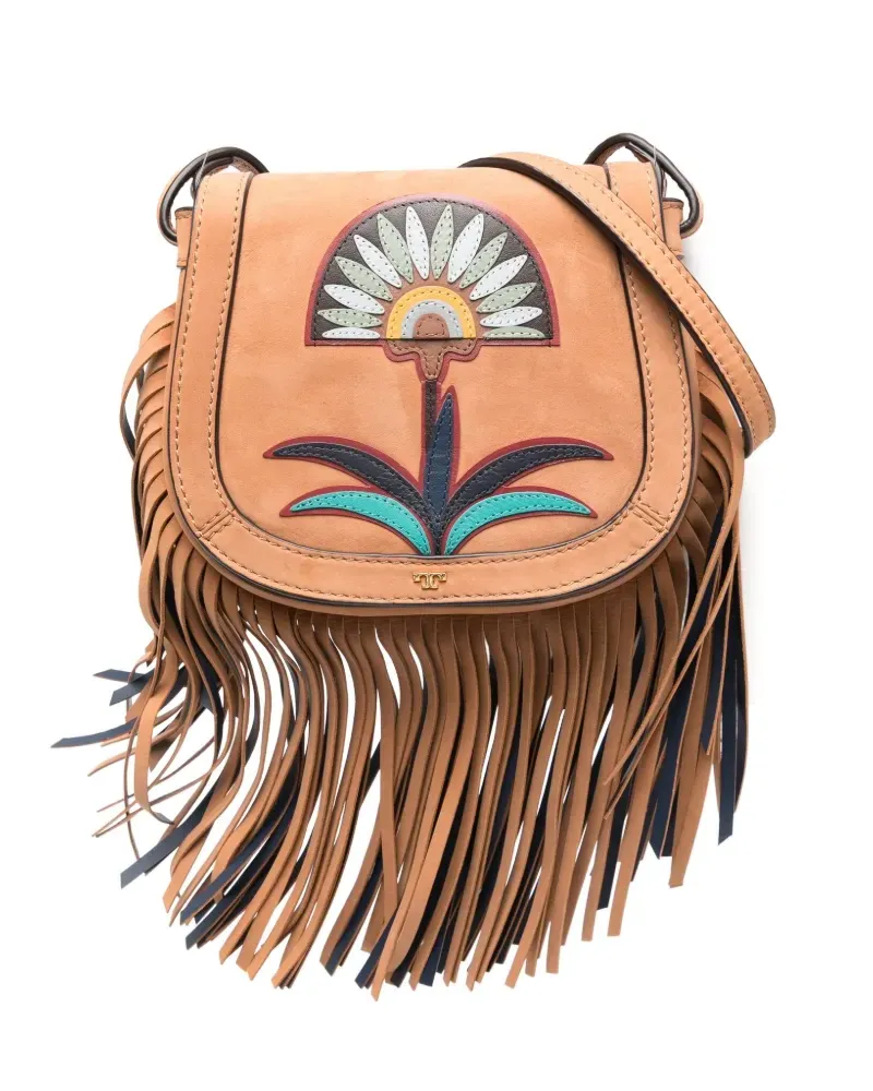 Tory Burch Mini Lilium Satchel-Tasche - Braun Braun