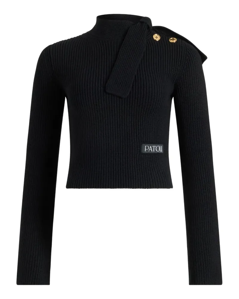 Patou Pullover mit Schalkragen - Schwarz Schwarz