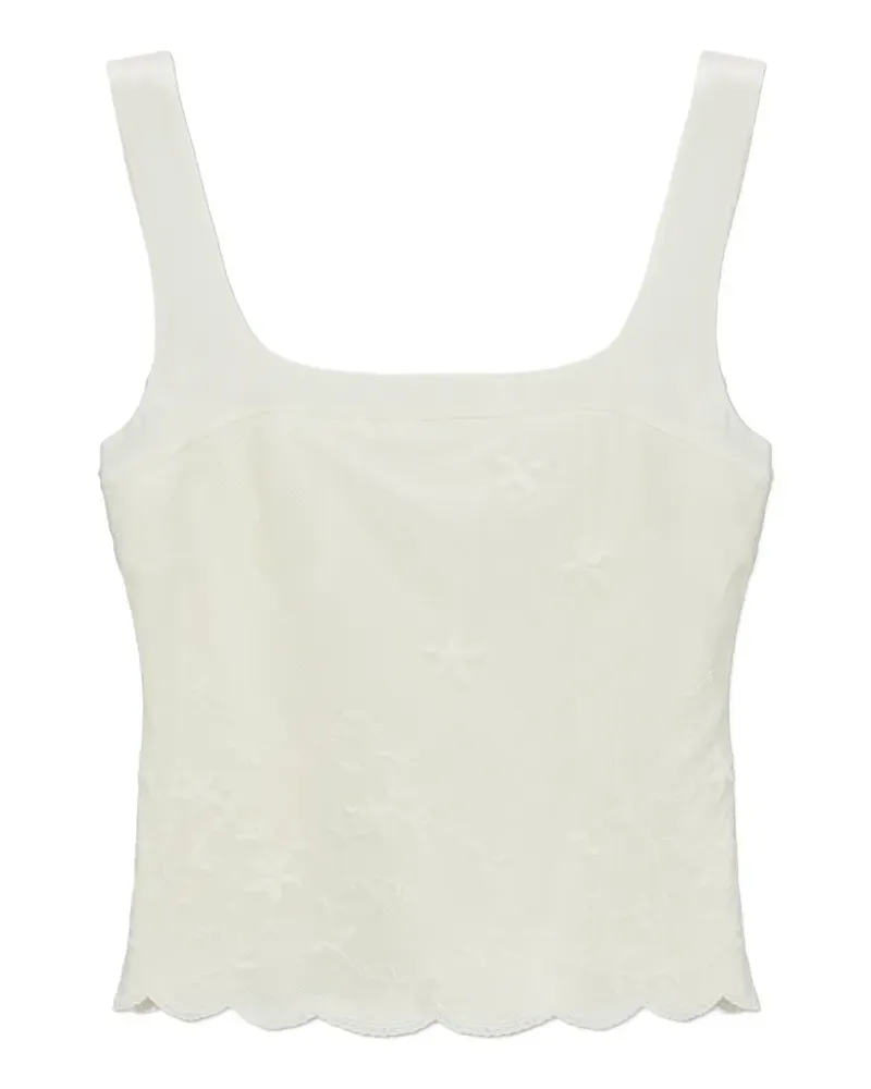 Posse Cove peplum top - Weiß Weiß