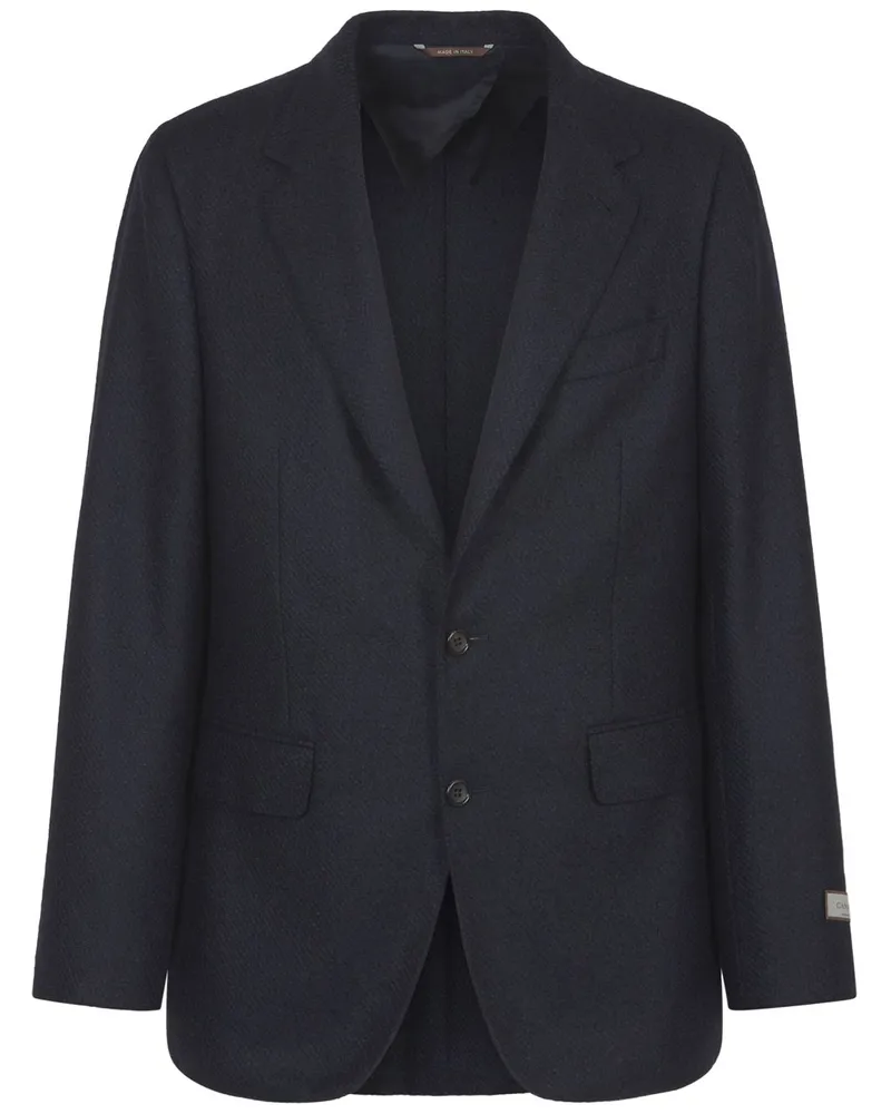 Canali Sakko aus Twill - Blau Blau