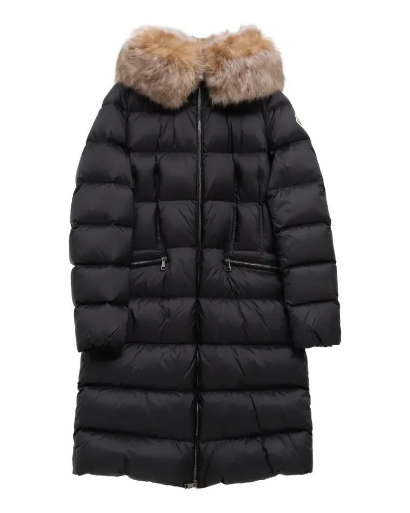 Moncler Boedic Daunenjacke mit Shearling-Besatz - Schwarz Schwarz