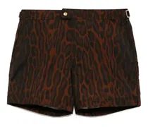 Klassische Badeshorts - Braun