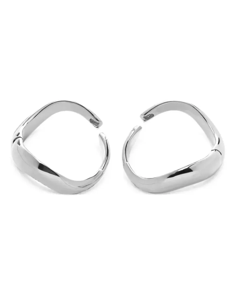 Monica Vinader Swirl Creolen - Silber Silber