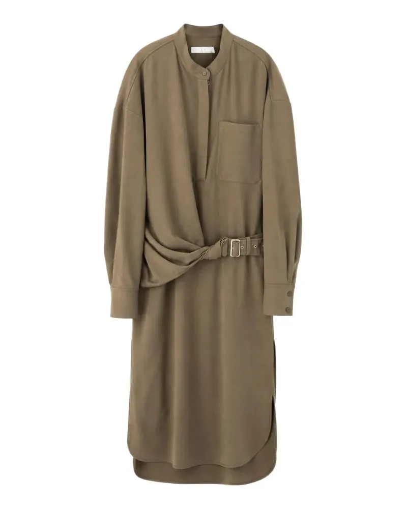 IRO Meyna Midikleid mit Gürtel - Braun Braun