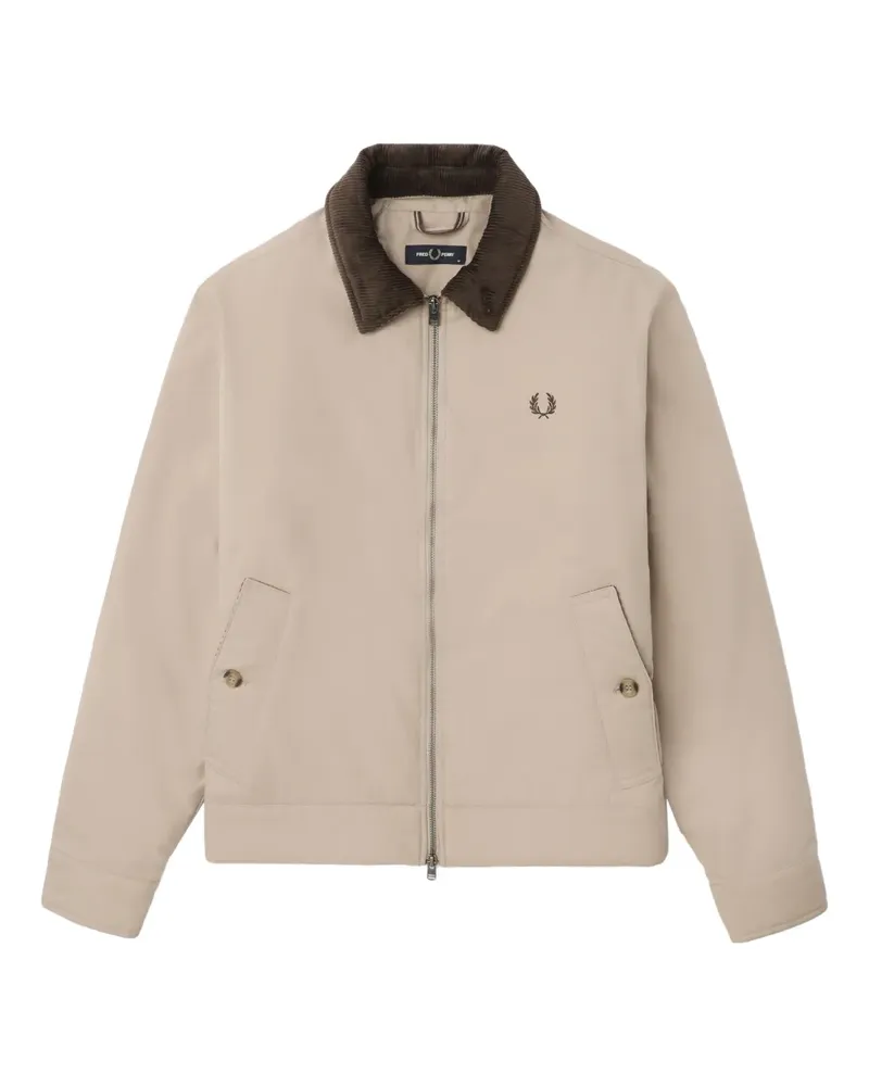 Fred Perry corduroy-collar jacket - Nude Nude