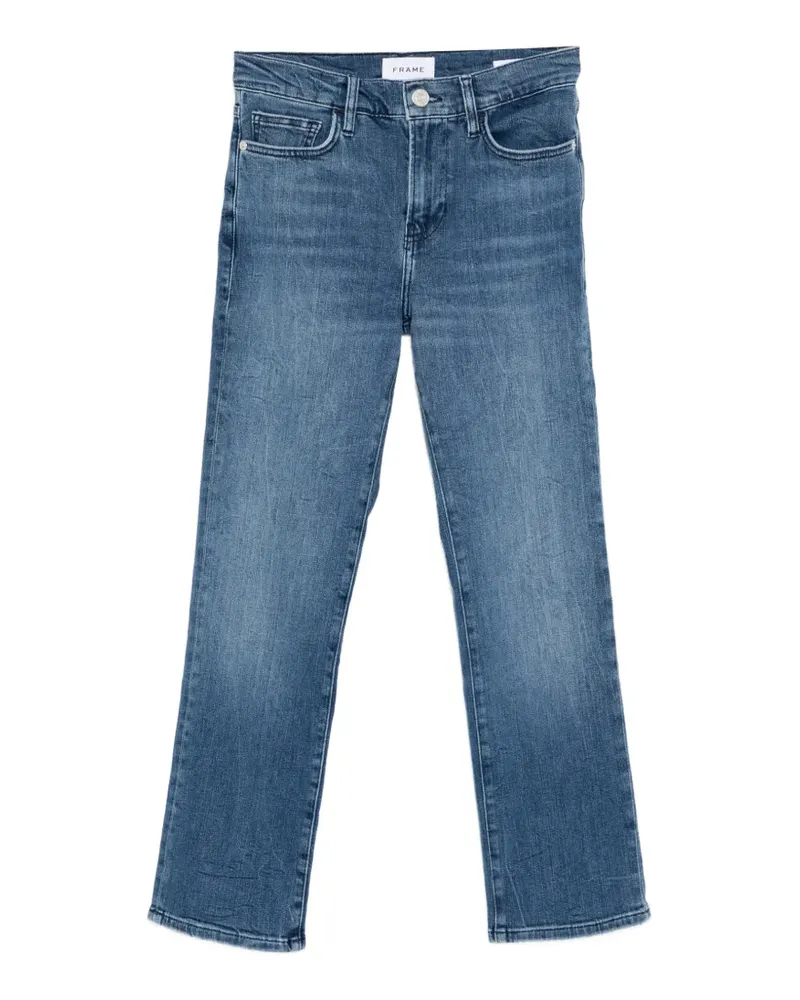 Frame Denim Straight-Leg-Jeans mit hohem Bund - Blau Blau