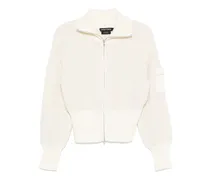 Cardigan mit Reißverschluss - Nude