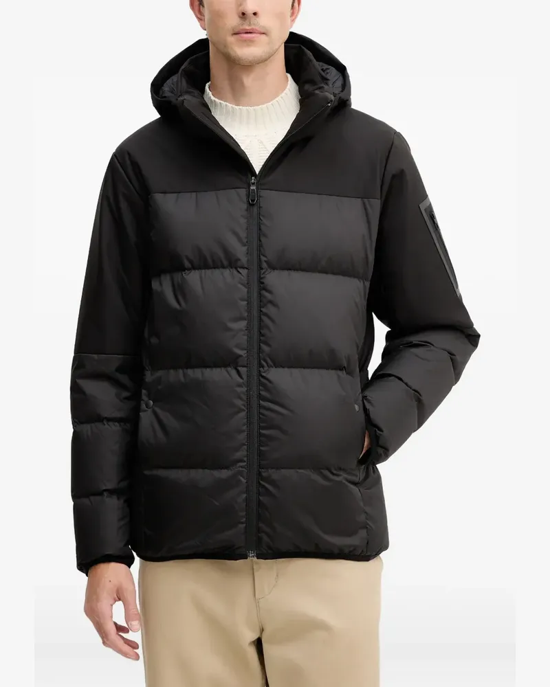 HUGO BOSS Gefütterte Kapuzenjacke - Schwarz Schwarz