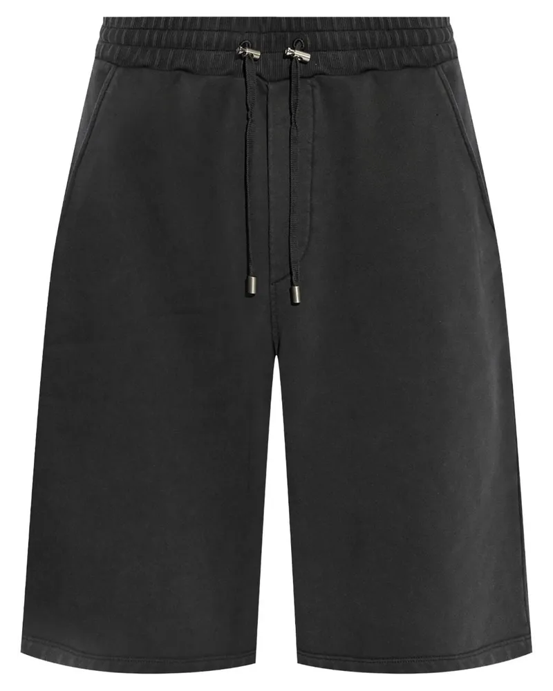 Balmain Joggingshorts mit Logo-Stickerei - Grau Grau
