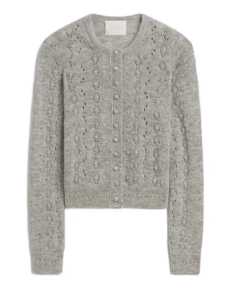 Citizens of humanity Tabitha pointelle-knit cardigan - Grau Grau