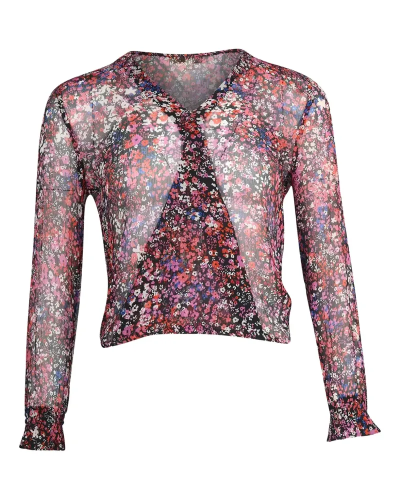 Maje floral-print ruffled top - Rosa Rosa