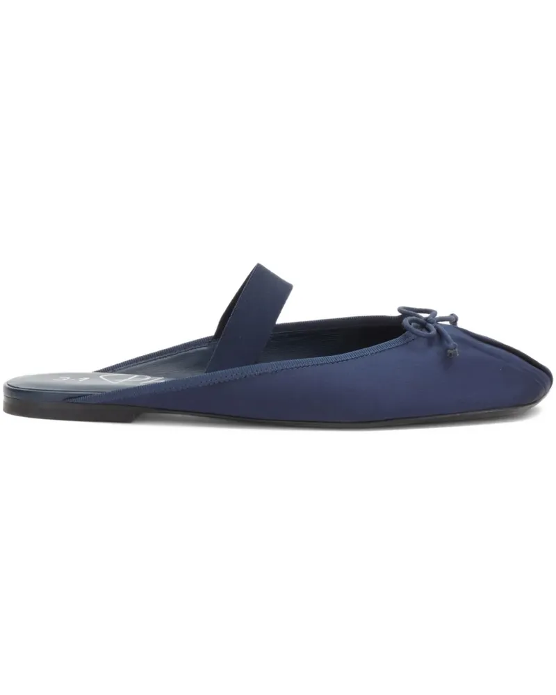 3.1 phillip lim Plissierte Mules mit Schleifendetail - Blau Blau