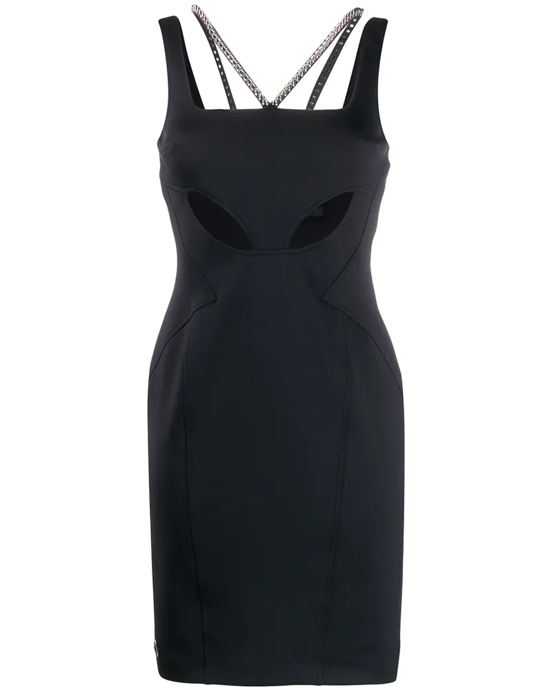 Philipp Plein Minikleid mit Cut-Out - Schwarz Schwarz