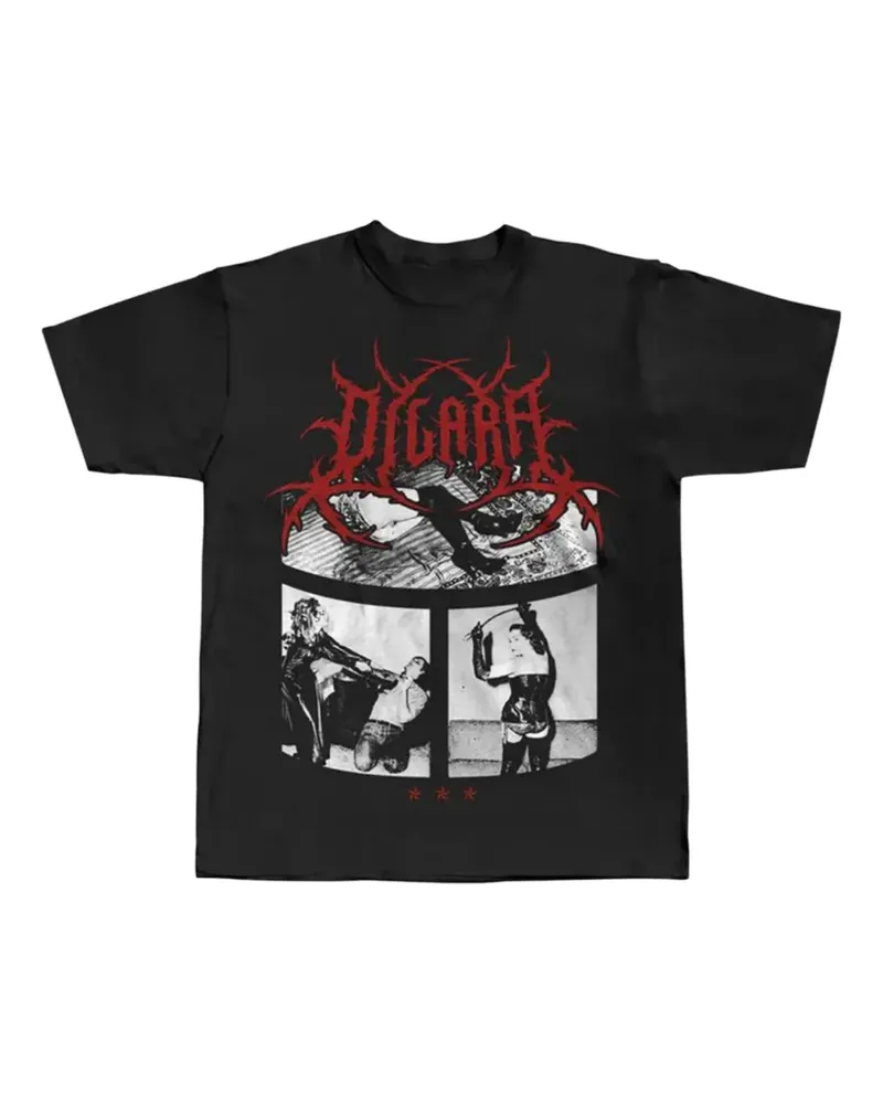 Dilara Findikoglu Femme Vortex T-Shirt - Schwarz Schwarz