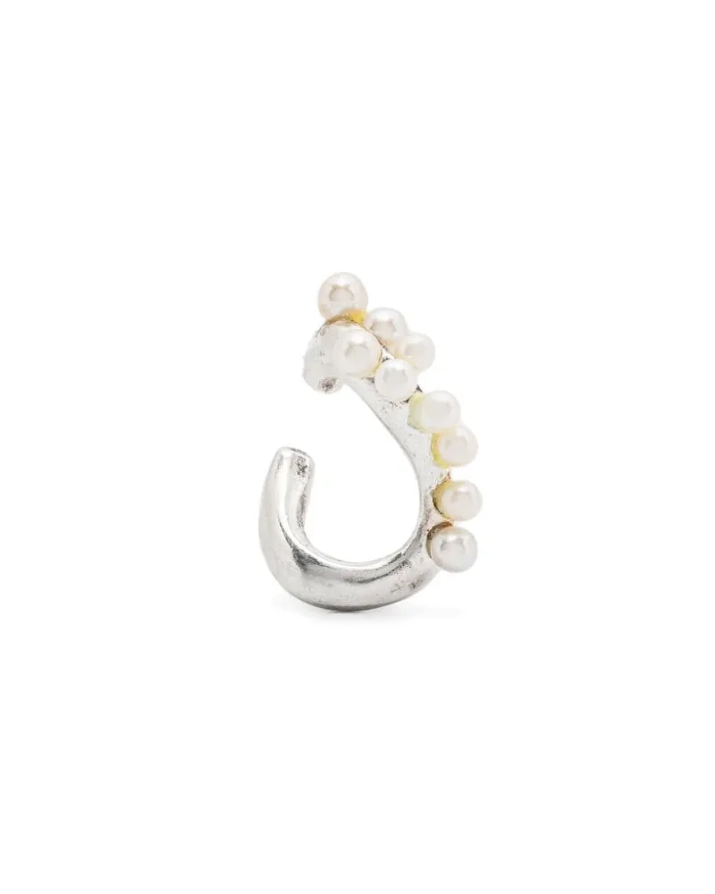 Beatriz Palacios Kleiner Wave Ear Cuff aus Silber Silber