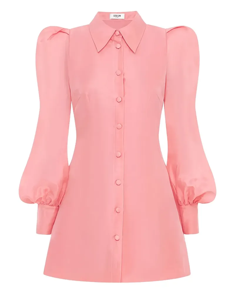 LEO LIN Minikleid mit Knöpfen - Rosa Rosa