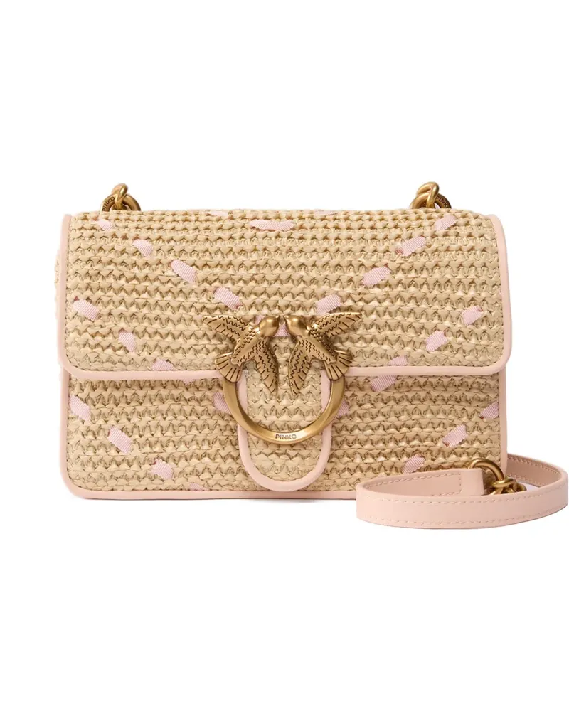 Pinko Bird Umhängetasche - Nude Nude