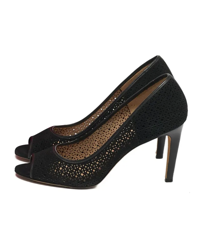 Tory Burch Elinor Pumps aus Wildleder - Schwarz Schwarz