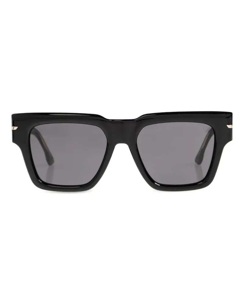 Victoria Beckham Sonnenbrille mit eckigem Gestell - Schwarz Schwarz