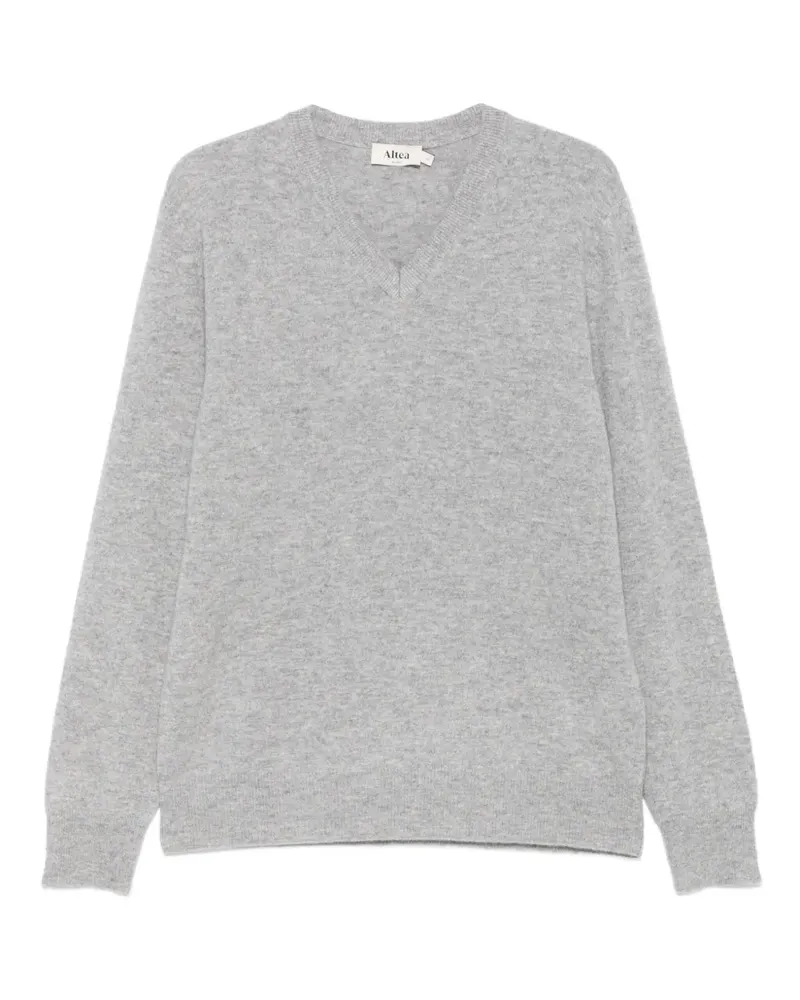 Altea Kaschmirpullover mit V-Ausschnitt - Grau Grau
