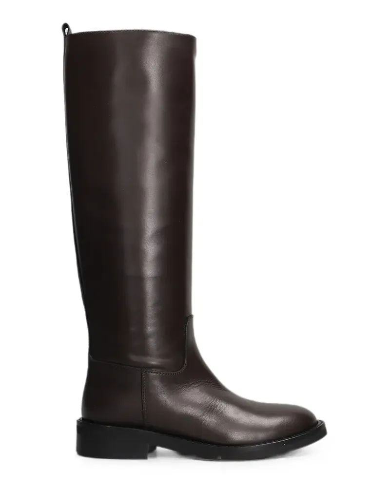 Via Roma 15 leather knee-high boots - Braun Braun