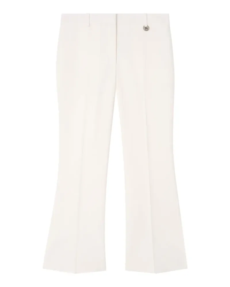 Burberry Ausgestellte Cropped-Hose aus Wolle - Nude Nude