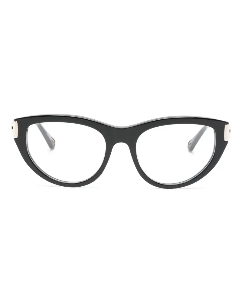 Chloé Klassische Cat-Eye-Brille - Schwarz Schwarz