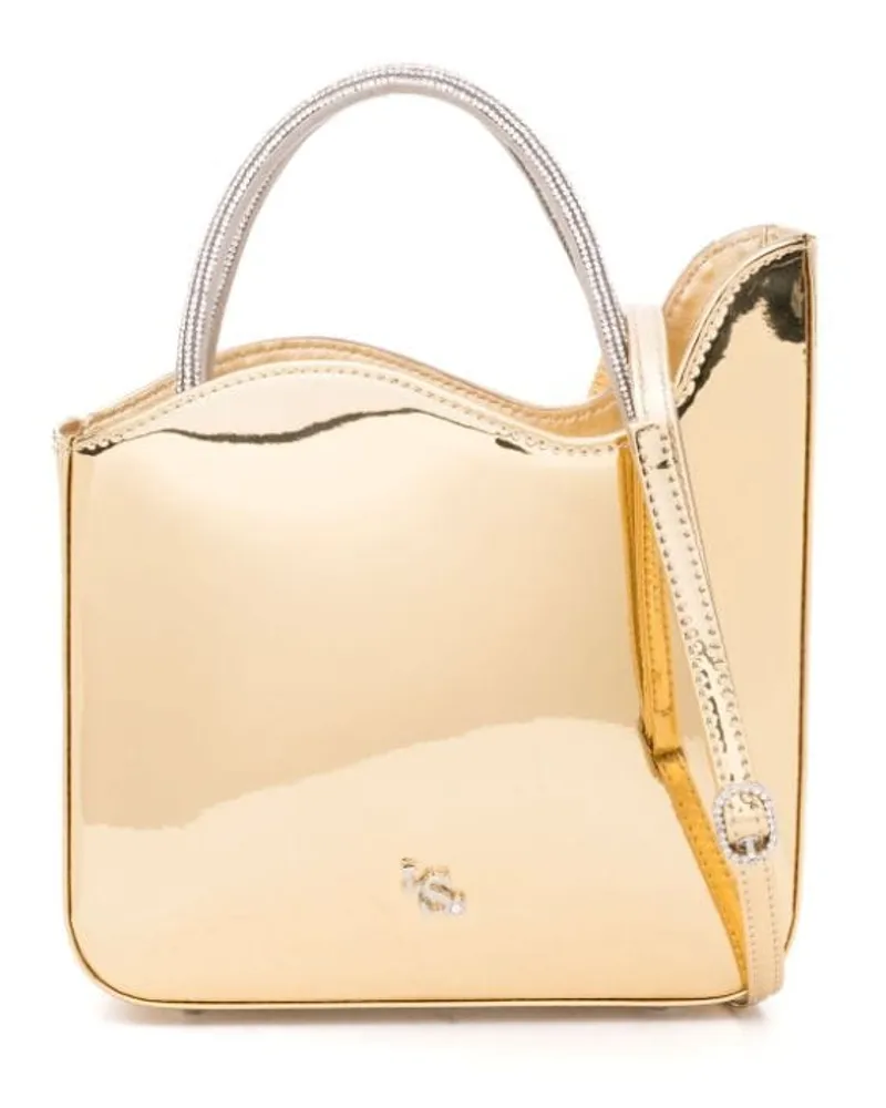 Le Silla Kleiner Ivy Shopper im Metallic-Look Gold