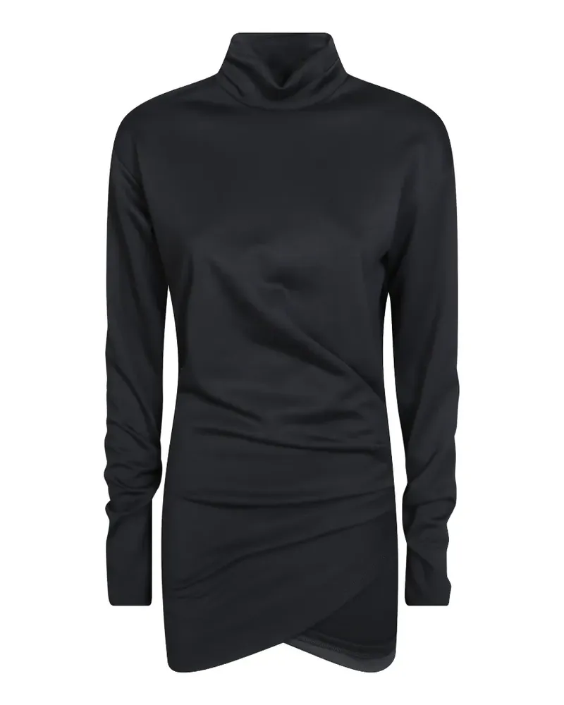 Dondup Midikleid mit Stehkragen - Schwarz Schwarz