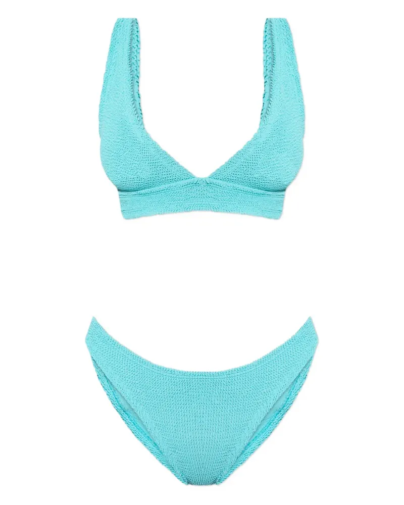 Hunza G Carla crinkle bikini - Blau Blau