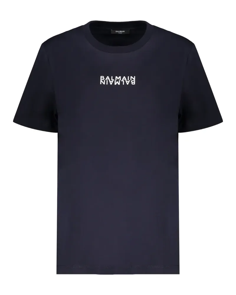 Balmain Klassisches T-Shirt - Blau Blau