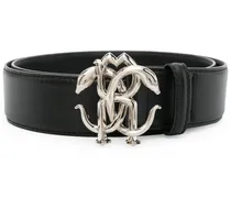 Mirror Snake leather belt