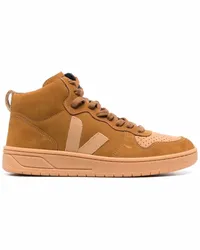 VEJA V-15 High-Top-Sneakers Nude