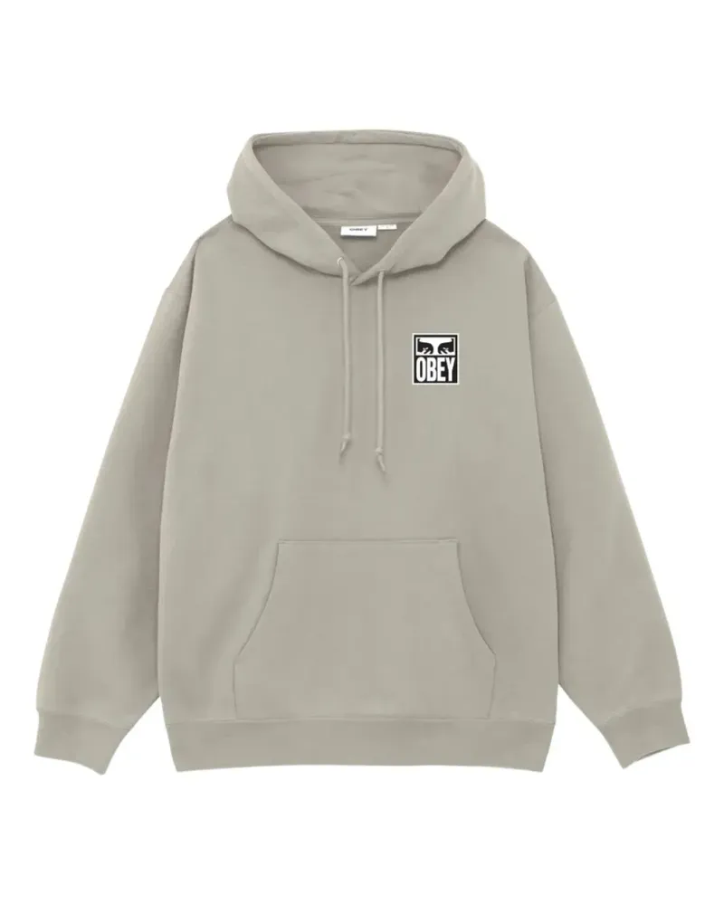Obey Eyes Icon Hoodie mit Print - Grau Grau