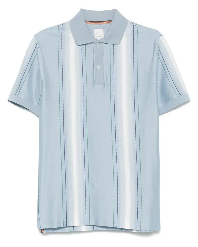 Paul Smith Gestreiftes Poloshirt - Blau Blau