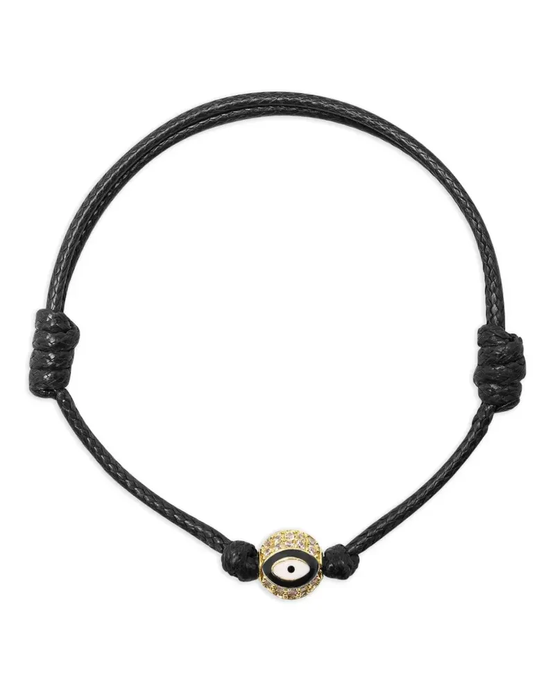 Nialaya Kordelarmband mit Evil Eye - Gold Gold