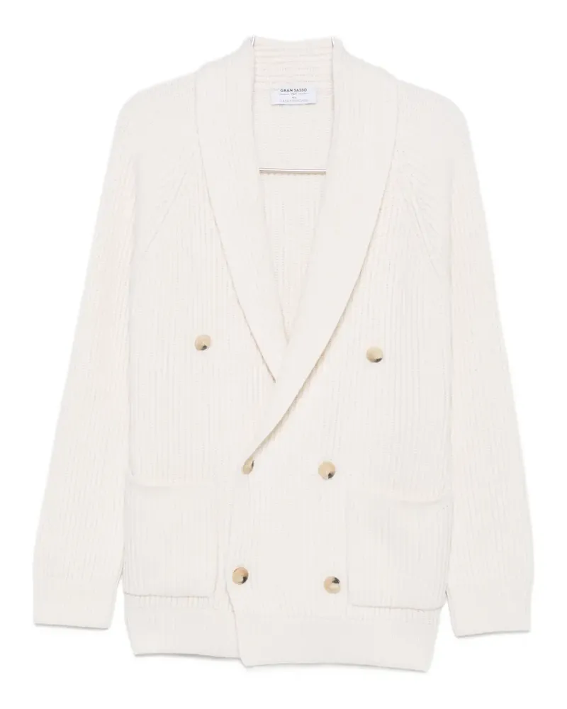Gran Sasso double-breasted ribbed-knit cardigan - Weiß Weiß