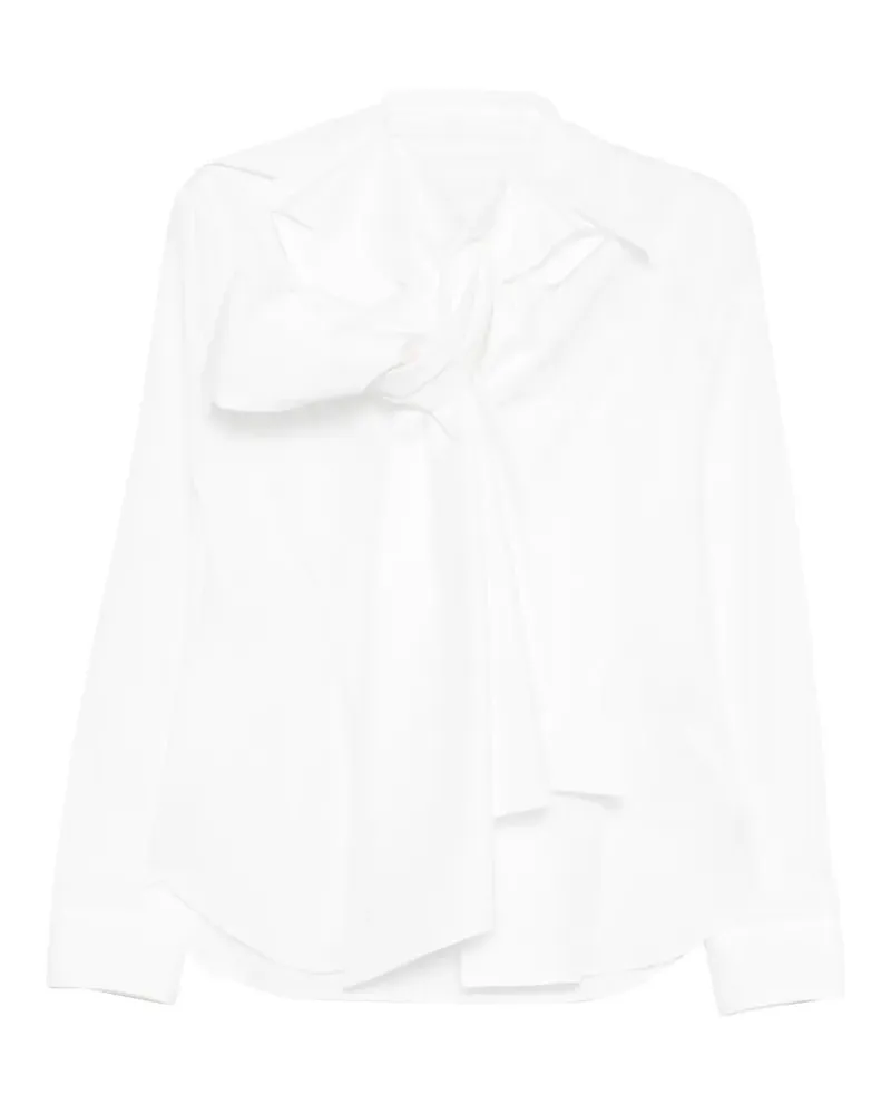 Yohji Yamamoto tie shirt - Weiß Weiß