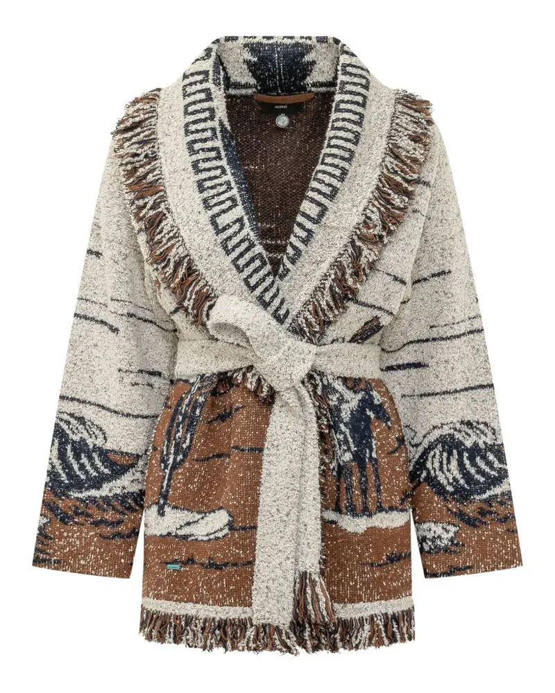 Alanui Cardigan mit Fransen - Braun Braun