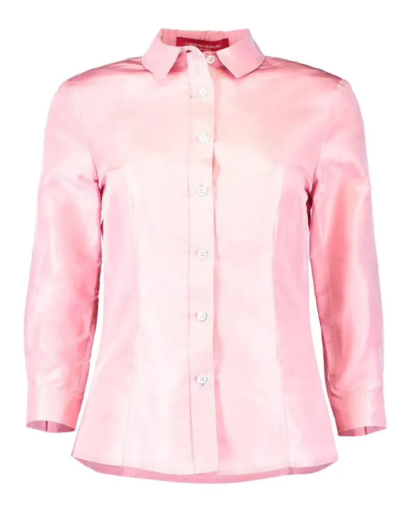 Carolina Herrera New York Hemd mit Taft - Rosa Rosa