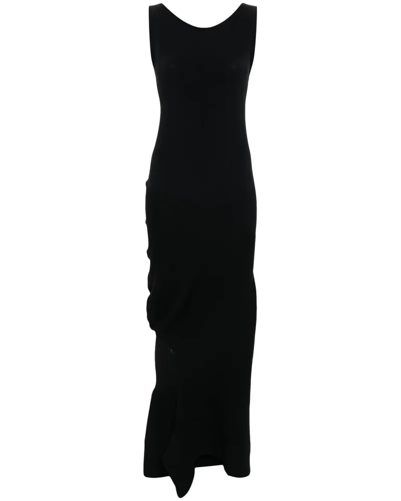 Issey Miyake Emerge Maxikleid - Schwarz Schwarz