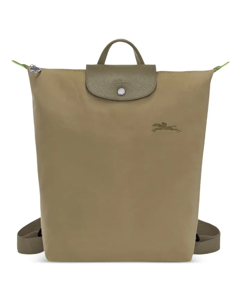 Longchamp Mittelgroßer Le Pliage Rucksack - Grün Grün