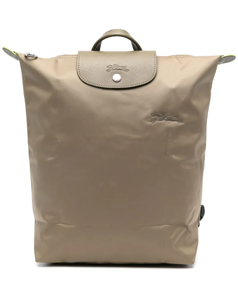 Longchamp Mittelgroßer Le Pliage Rucksack - Grün Grün