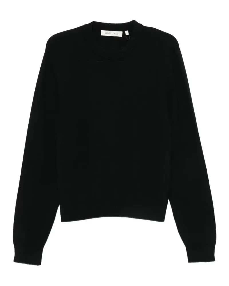Sunflower ribbed-knit crew-neck sweater - Schwarz Schwarz