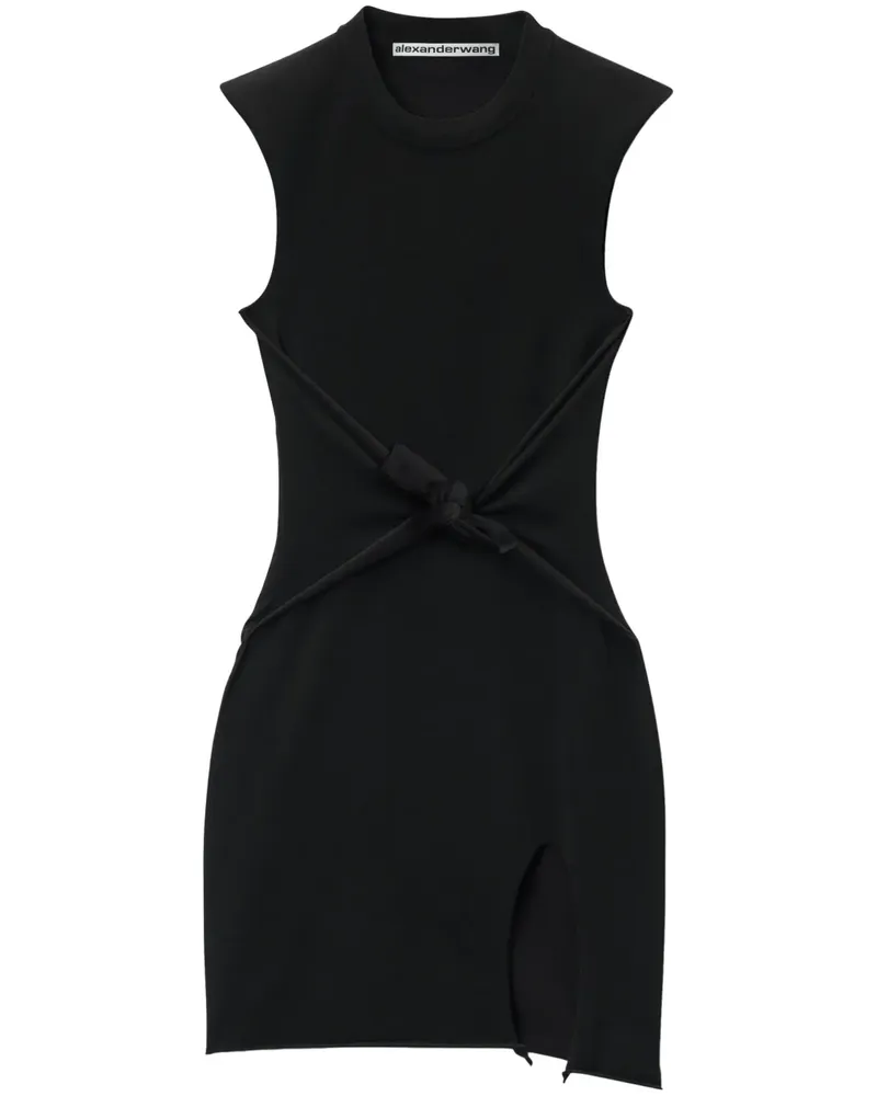 Alexander Wang Minikleid mit geknoteter Taille - Schwarz Schwarz